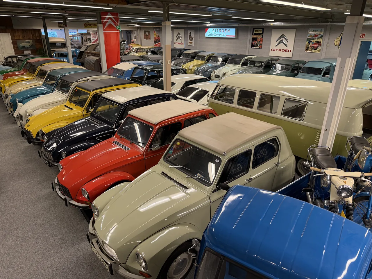 Citroëns in het museum